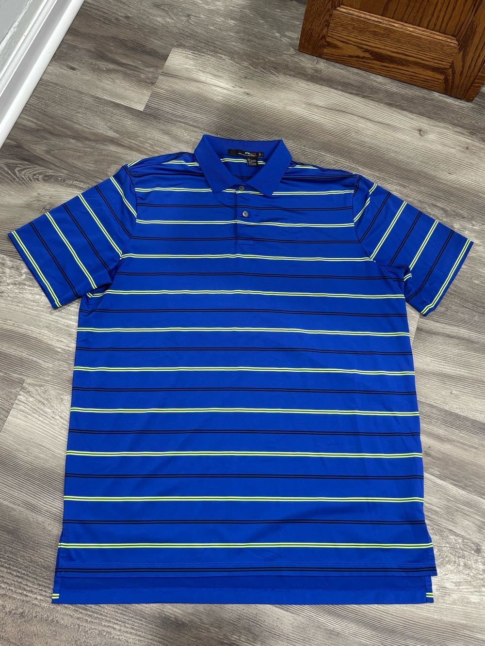 RLX Ralph Lauren Royal Blue Striped Polo